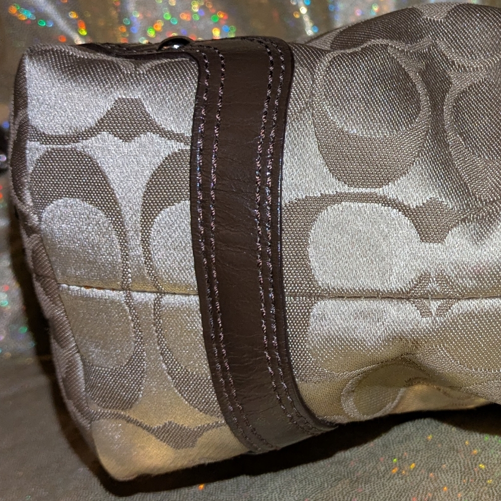 Coach Signature Mini Hobo Shoulder "Baguette" Bag - Picture 6 of 11
